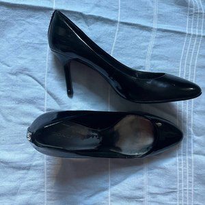 Coach black patent leather heels - size 11